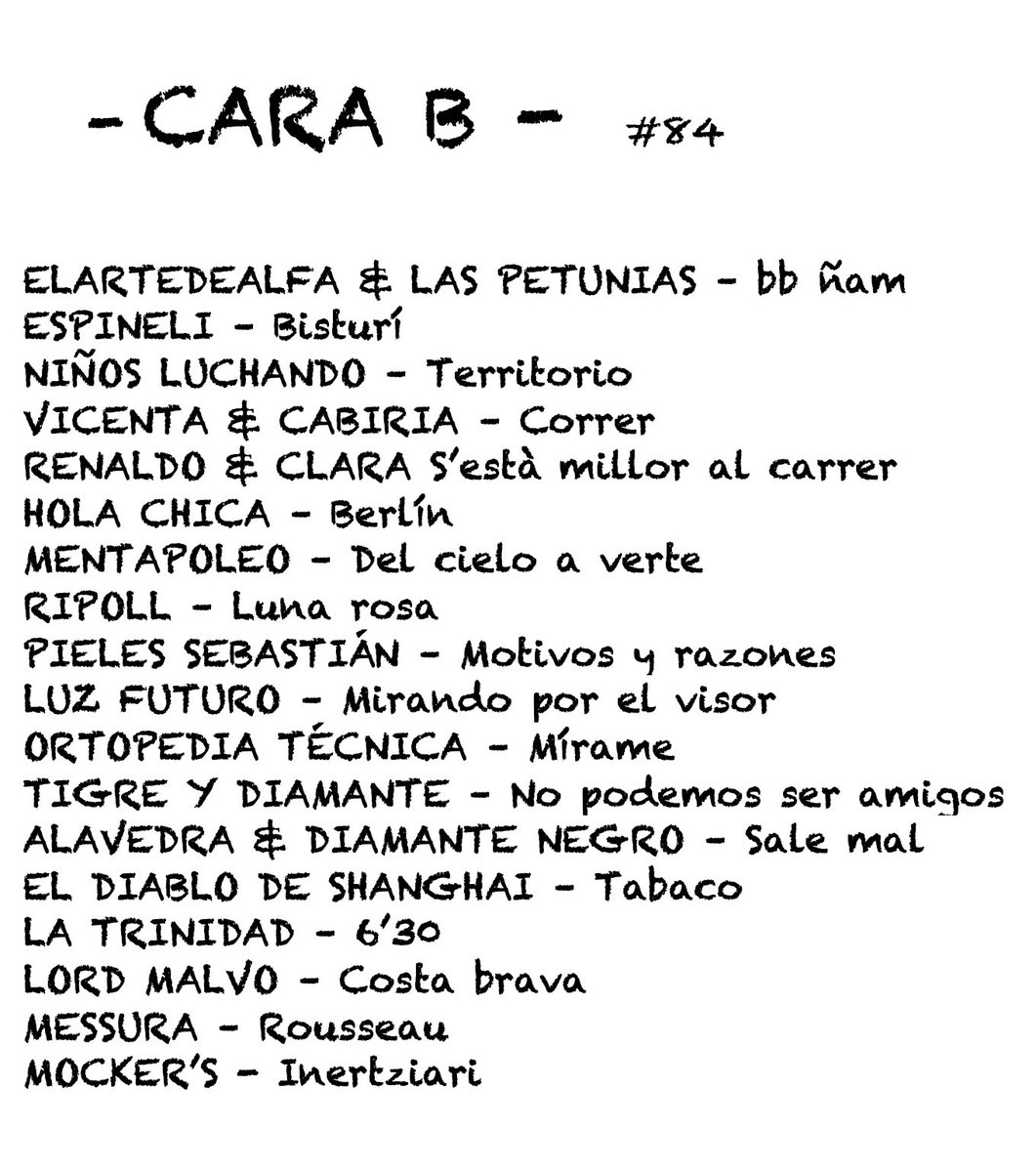 Es #Viernes y en #CaraB de <a href="/mozoiloirratia/">Mozoilo Irratia</a> lo aderezamos con buena música👇🏼

🎧go.ivoox.com/rf/106717560

Esta semana con: <a href="/ninosluchando/">Niños Luchando</a> 
<a href="/elartedealfa/">jura</a> #LasPetunias <a href="/tigreydiamante/">🐯Tigre y Diamante💎</a> #LuzFuturo #RenaldoYClara #Espineli #Vicenta <a href="/kaleidoscopeves/">Cabiria</a> <a href="/mockersrock/">MOCKER´S</a> <a href="/messuraband/">Messura</a> y más! 👀