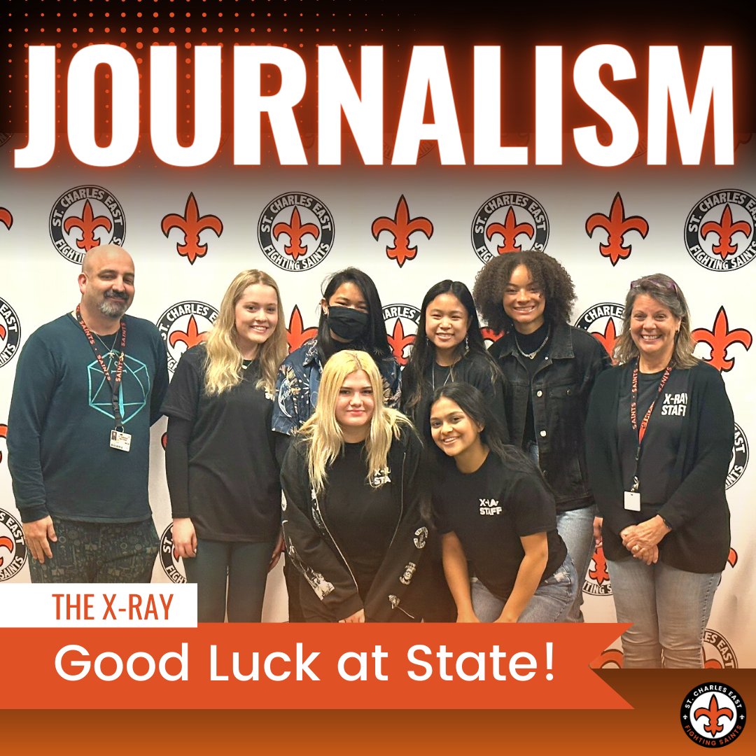 D303Pride's tweet photo. 📰 Congratulations and good luck to the students from St. Charles East's X-Ray and St. Charles North's Stargazer as they compete in the Journalism State Finals today! #D303Pride https://t.co/qlogsUKXyb