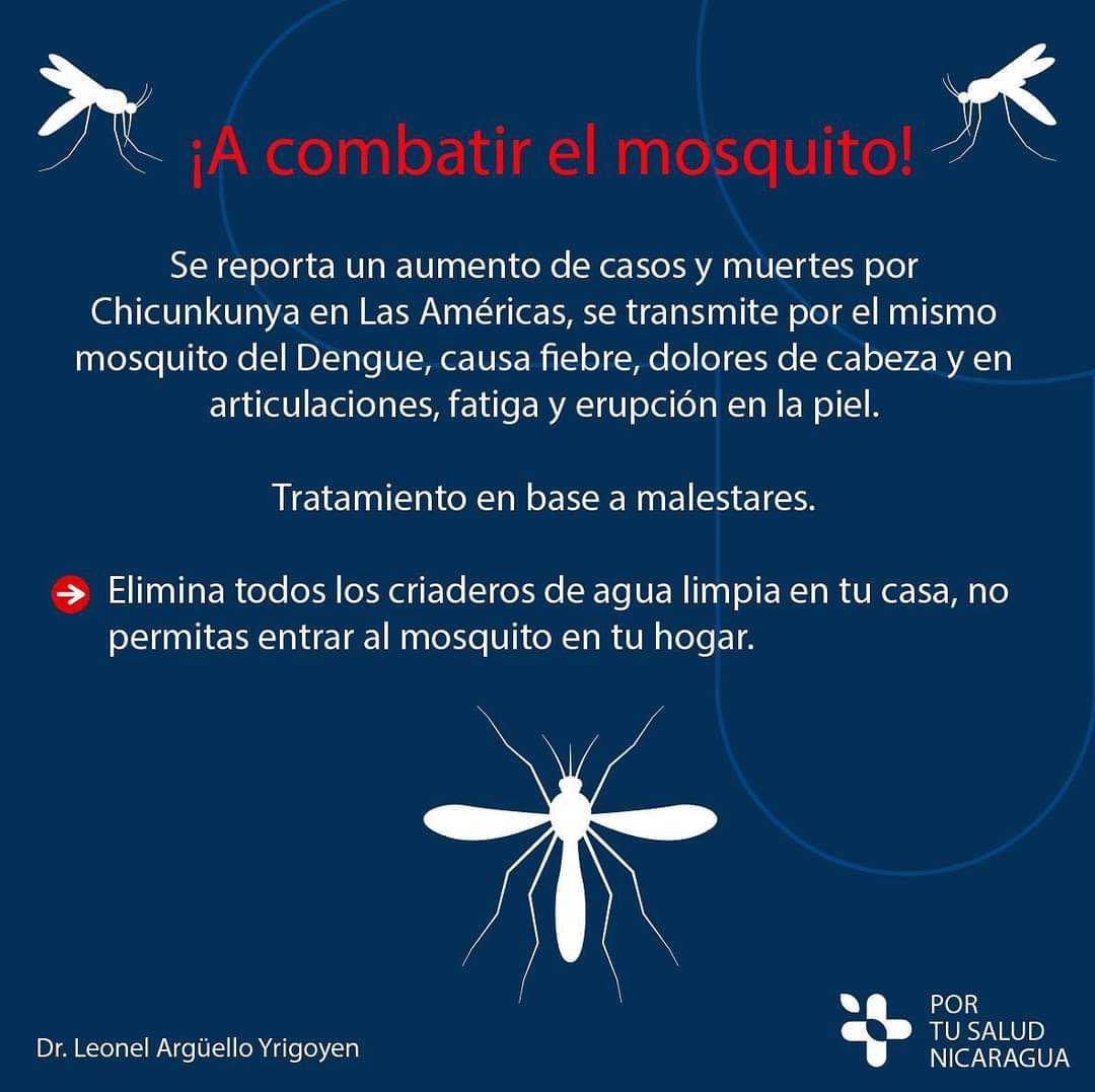 #PorTuSaludNicaragua #Mosquitos #Prevencion