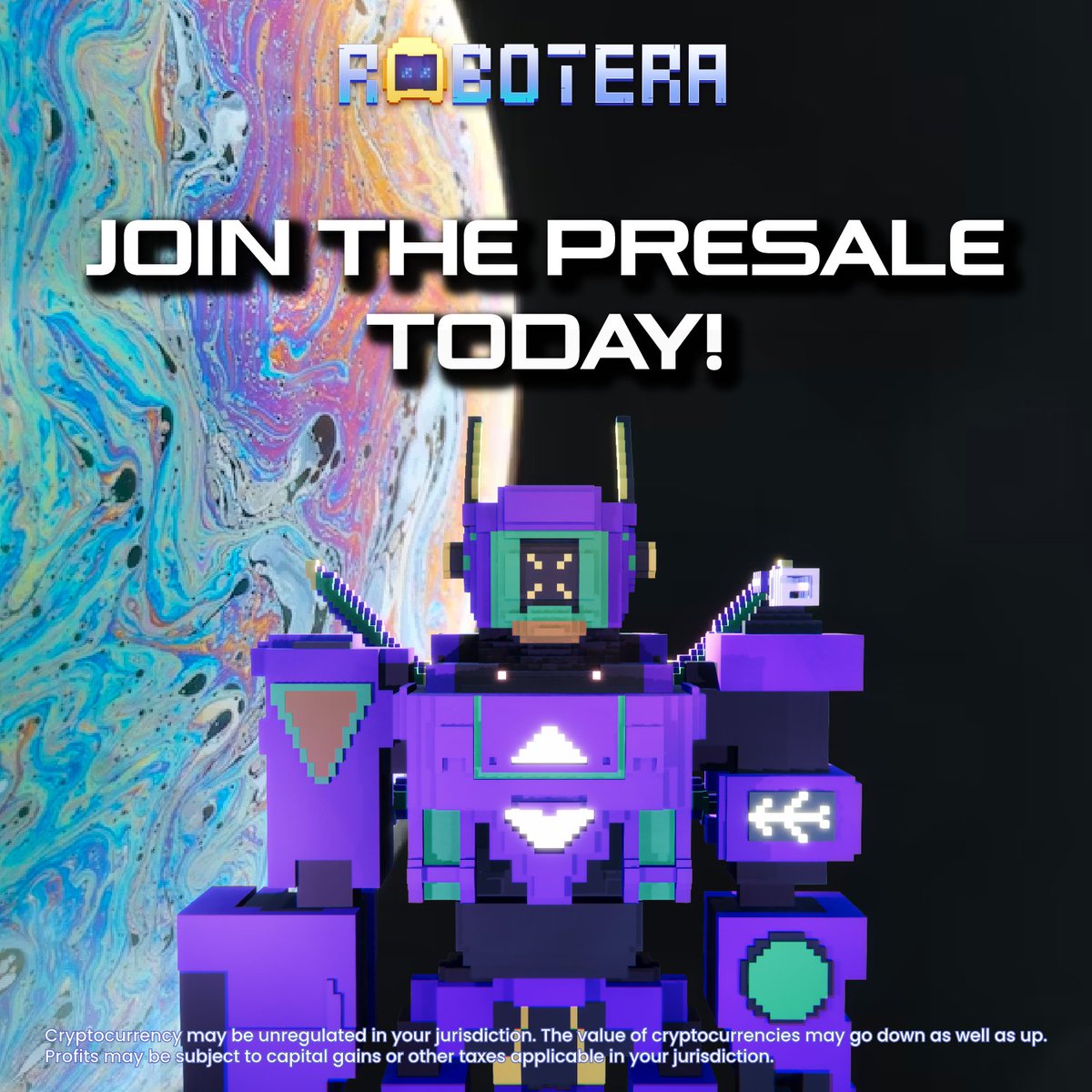 robotera_io's tweet photo. Ready to level up your #Play2Earn gaming? Welcome to #RobotEra, the #Metaverse where you can create, own and sell #NFTs as a continent owner!🌌💰

Join the #RobotEraArmy and get your $TARO now!🚀🎮

https://t.co/kBJJdpfpg4

#NFTCollection #Play2Earn #P2E https://t.co/6UqZsW4v26