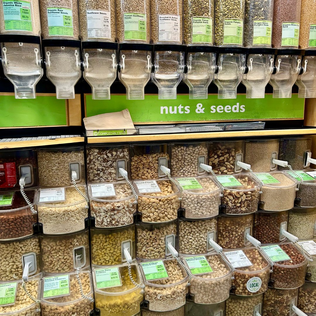 TheCoopInBham's tweet photo. Co-op members! Have you used your bulk sale discount yet?
It's the perfect time to stock up on trail mix staples! Use our "This or That" chart to make your own mix.
#WhatcomCounty #TrailMix #ThisOrThat #ShopLowWaste #ShopZeroWaste #PlasticFree https://t.co/K9PNF0RlXW