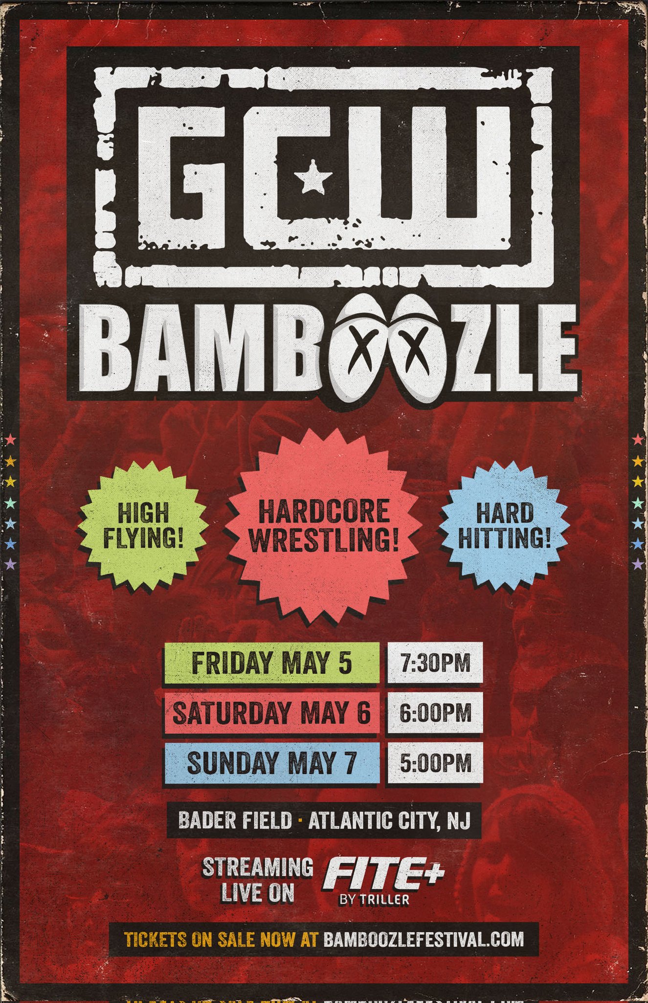 GameChangerWrestling on Twitter "Bamboozle tickets required for entry