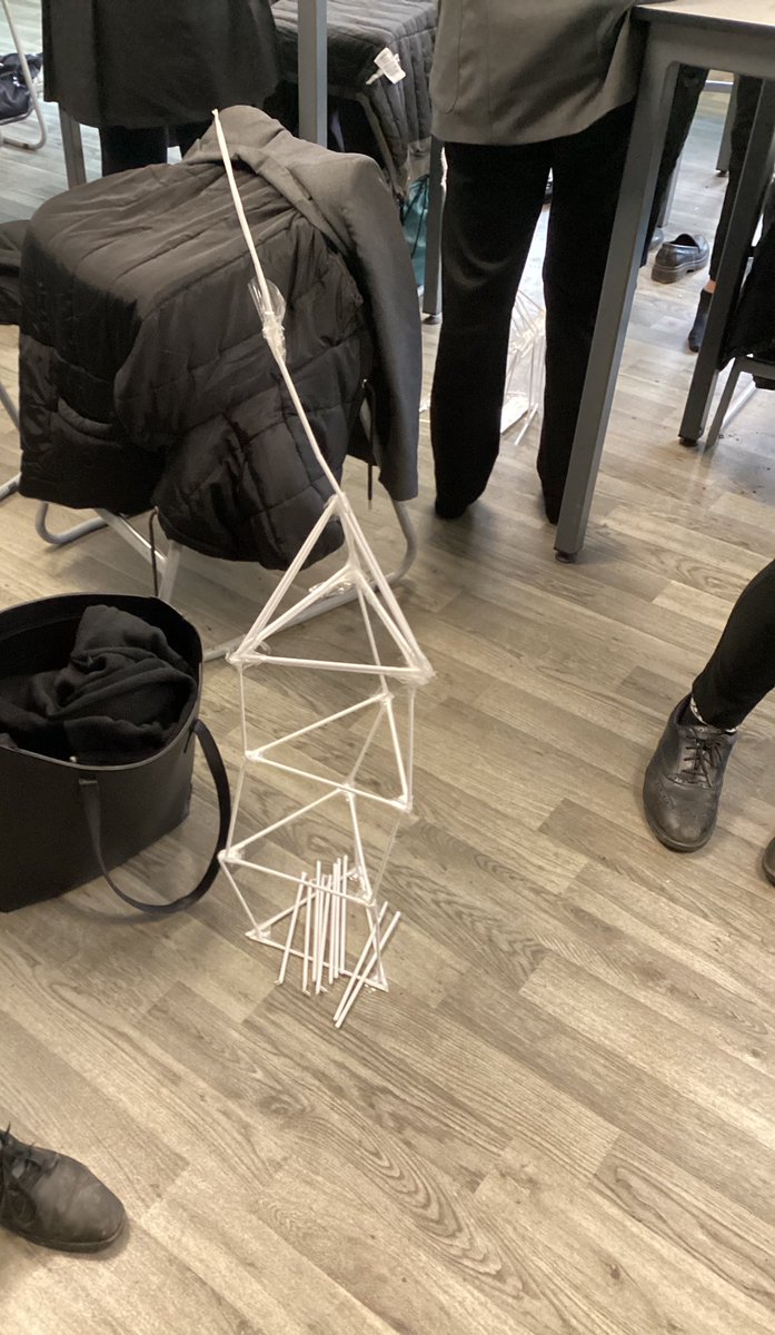 Excellent team building activities with Year 8 on our Reset day on Monday. Great start back after half term. Some very creative ways of using straws and tape to make tall structures. <a href="/SelstonHigh/">Selston High School</a> #teamworkSHS