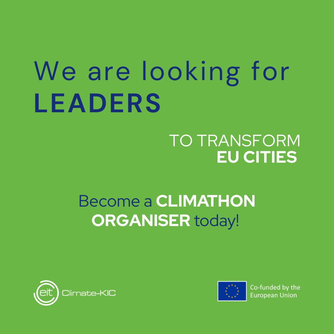 EIT Climate-KIC (@climatekic) on Twitter photo 🌍 Shifting mindsets & skills is key to dealing with the complexity of solving the climate crisis. Are you up for the challenge?
Become a climate action leader in your community by joining <a href="/GlobalClimathon/">Climathon 🌍</a> as Organiser.
Sign up 👉 bit.ly/climathon-2023
#EarthDay #Climathon 🌍 Shifting mindsets & skills is key to dealing with the complexity of solving the climate crisis. Are you up for the challenge?
Become a climate action leader in your community by joining <a href="/GlobalClimathon/">Climathon 🌍</a> as Organiser.
Sign up 👉 bit.ly/climathon-2023
#EarthDay #Climathon