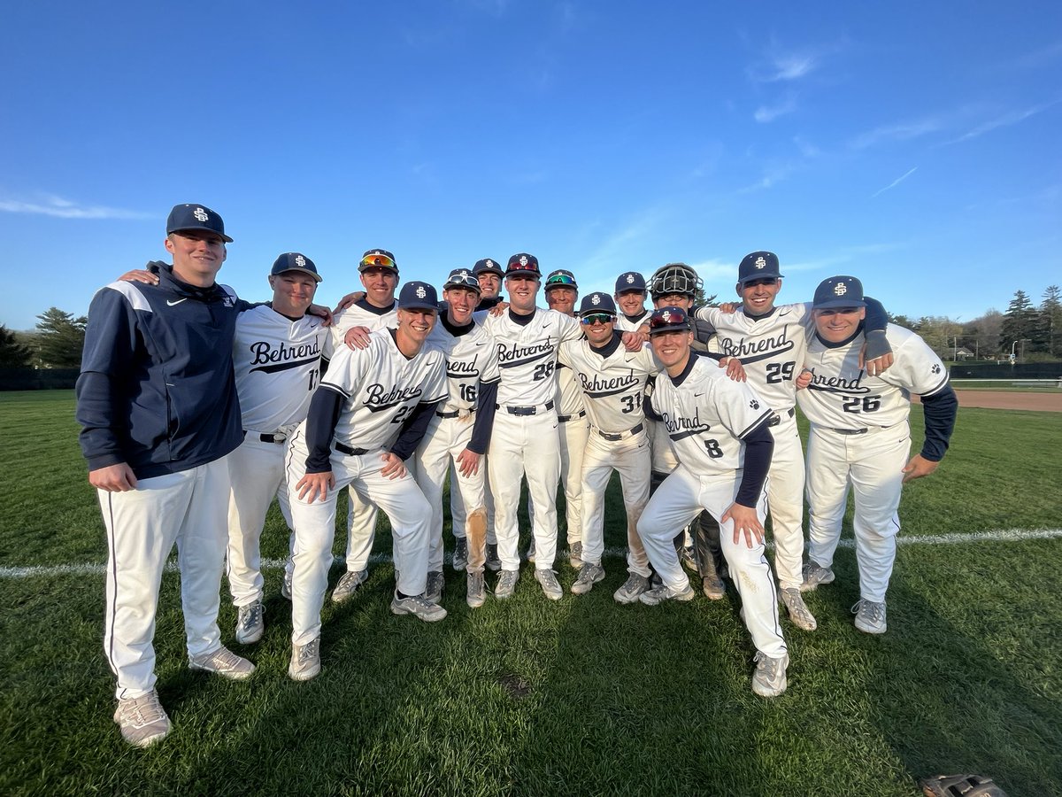 BehrendBaseball's tweet photo. It’s senior day this Sunday, April 23. First pitch at 1:00 p.m. Please join us post game when recognize our 14 seniors and families. #psb4life https://t.co/wpBoTOWwot