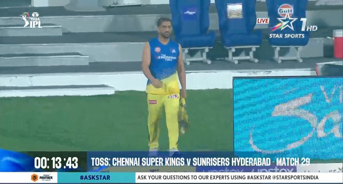 mufaddal_vohra's tweet photo. MS Dhoni at the Chepauk! (📷 Star). https://t.co/oIzPSPijdR