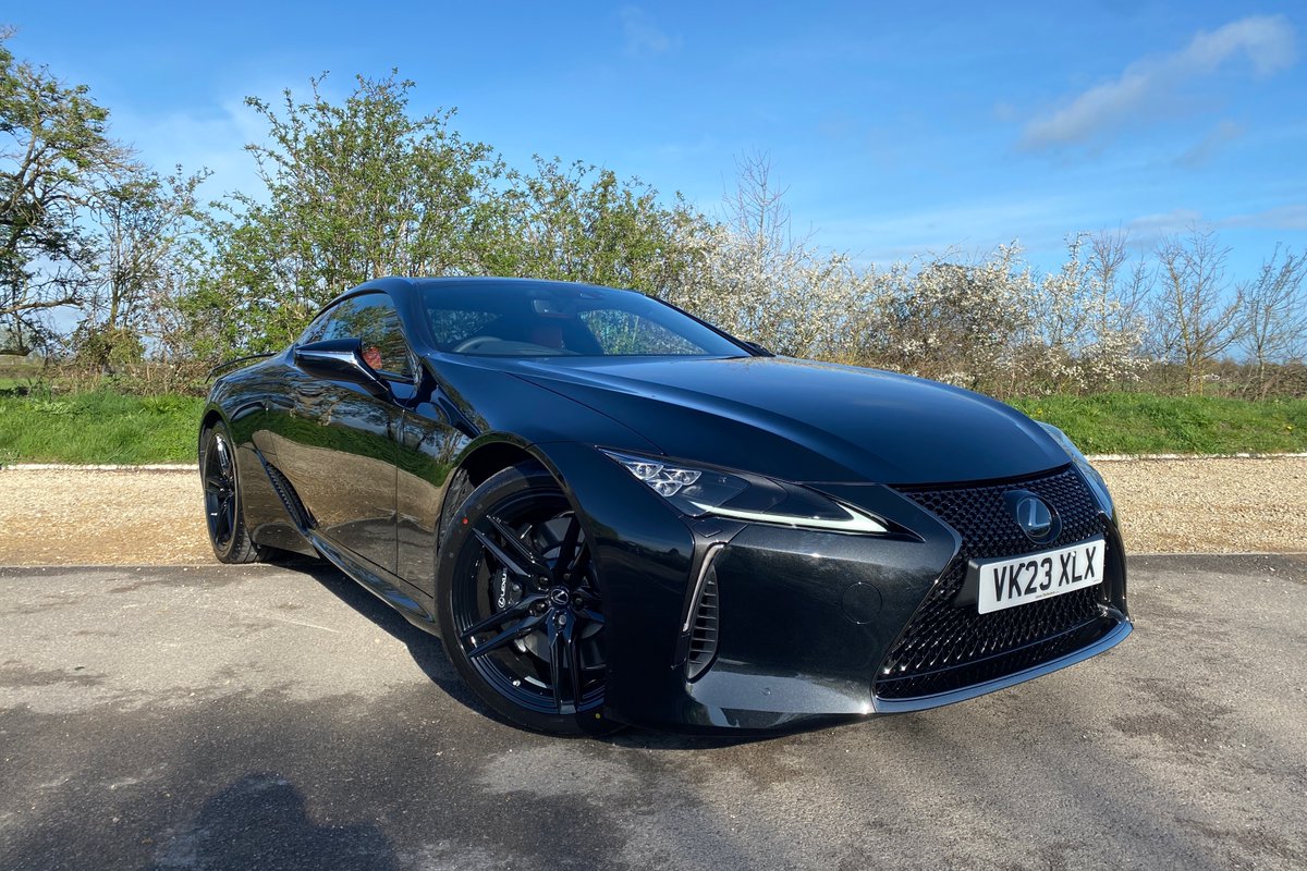 LexusCheltenham's tweet photo. Let the sunshine with the stunning Lexus luxury coupé here at @lexus.cheltenham, The LC 500 Black Inspiration 5L V8.  A model you want to see and hear. Don't miss out, test drive today! https://t.co/qyCtUM1OZc