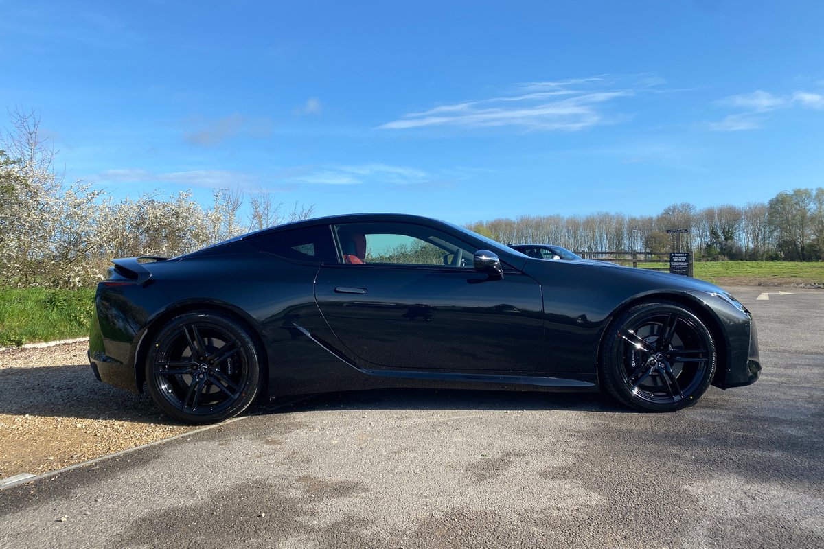 LexusCheltenham's tweet photo. Let the sunshine with the stunning Lexus luxury coupé here at @lexus.cheltenham, The LC 500 Black Inspiration 5L V8.  A model you want to see and hear. Don't miss out, test drive today! https://t.co/qyCtUM1OZc