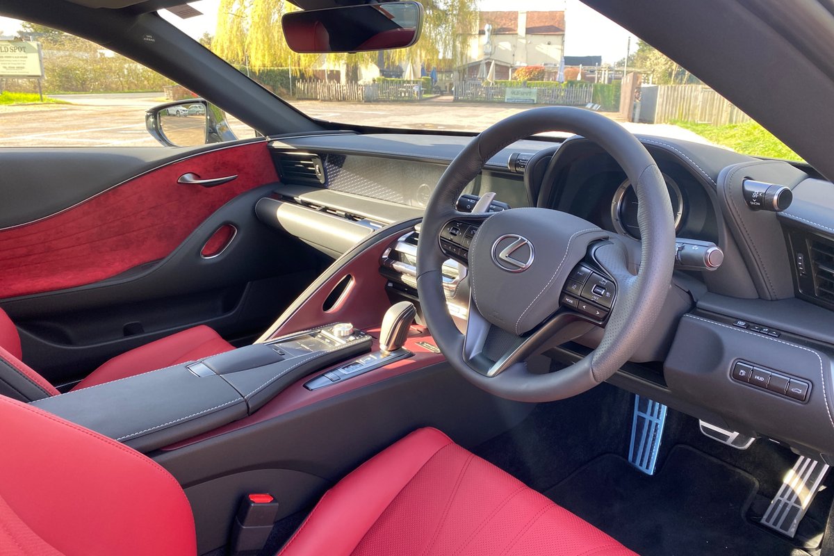 LexusCheltenham's tweet photo. Let the sunshine with the stunning Lexus luxury coupé here at @lexus.cheltenham, The LC 500 Black Inspiration 5L V8.  A model you want to see and hear. Don't miss out, test drive today! https://t.co/qyCtUM1OZc