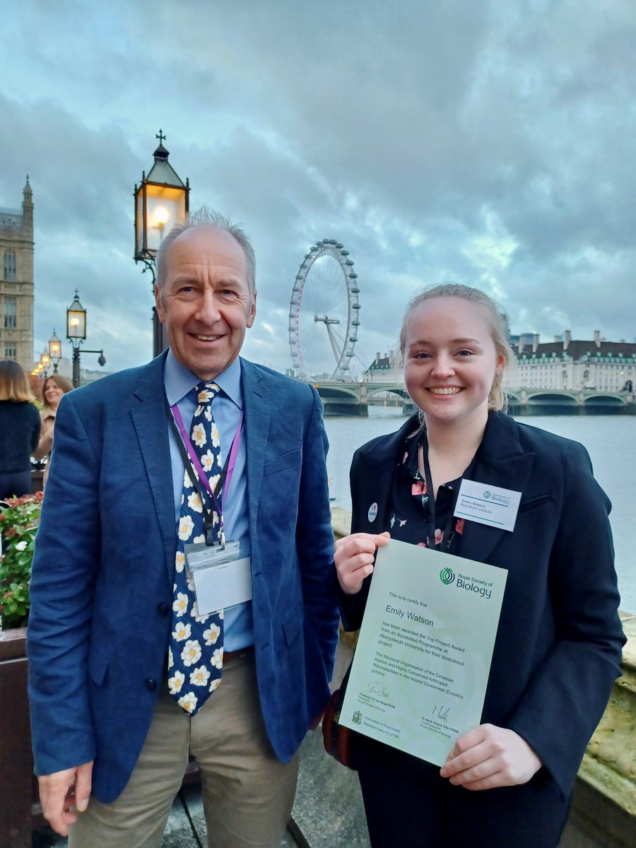 AberDLSAGB's tweet photo. We attended the @RoyalSocBio accreditation celebration event in London yesterday. https://t.co/LRxqmQPeXW