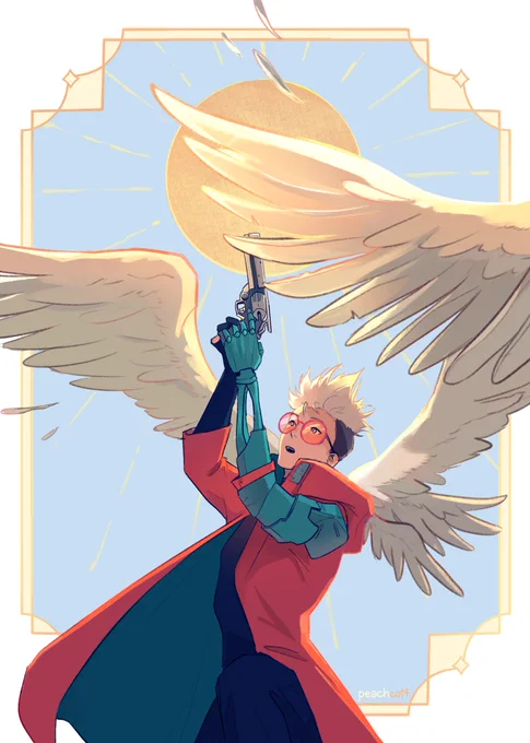 [ trigun stampede ] icarus, come down. you're beginning to burn.  