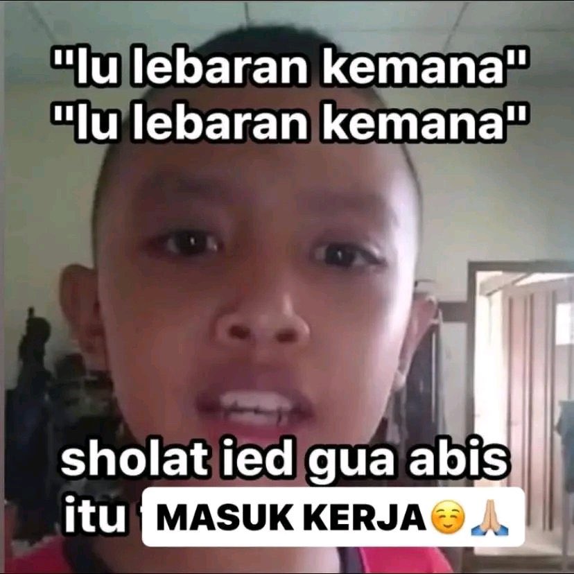 worksfess's tweet photo. Work! Siapa yang lebaran masih masuk kerja? https://t.co/8HVdfQPs6v