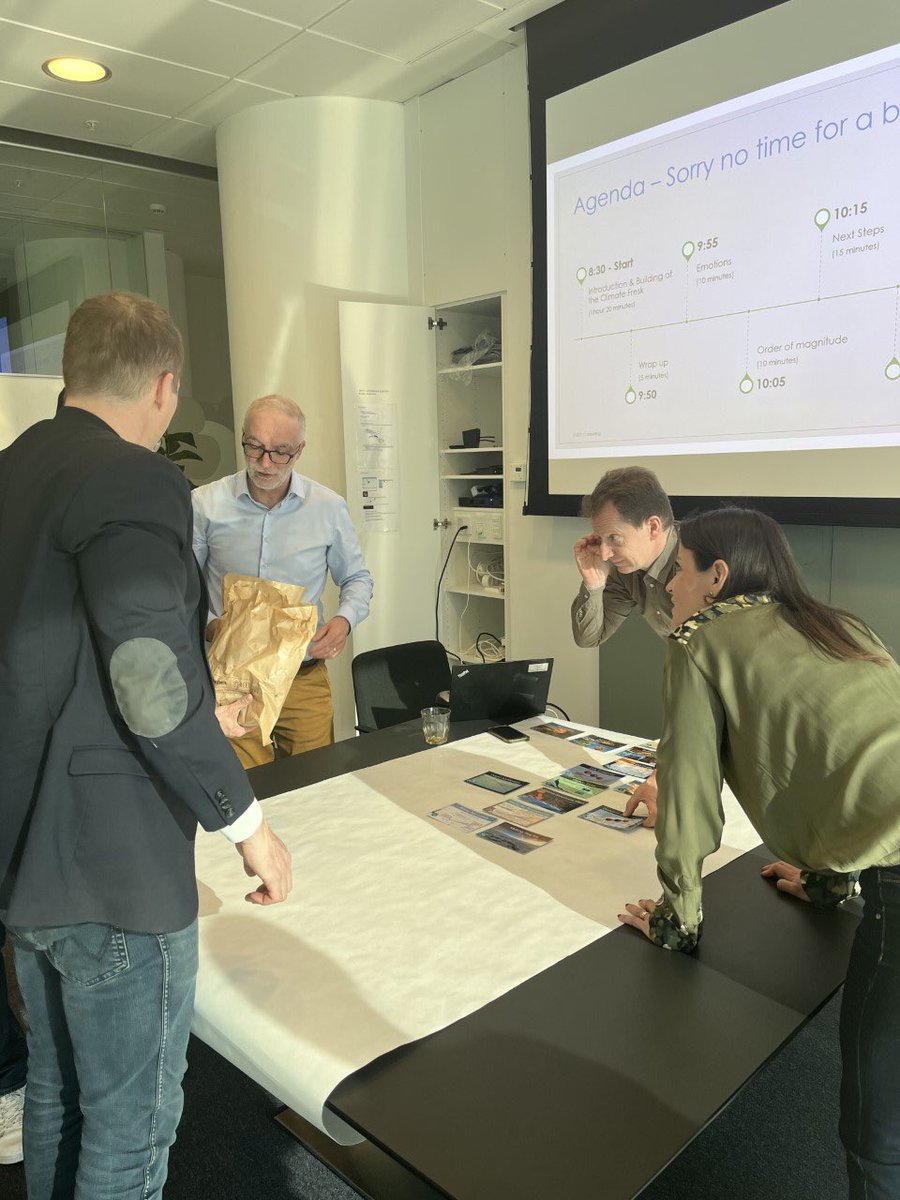 Atelier #Fresqueduclimat organisé ce matin pour le comité 🇩🇰 des #CCEF.
Deux heures de réflexion et d’introspection collectives sur les urgences climatiques !
<a href="/francedk/">Ambassade de France au Danemark 🇫🇷</a> <a href="/Les_CCE/">Les CCE</a> <a href="/FRTreasury_Nord/">French Treasury in the Nordics</a> 
#attractivité #soutenabilité #résilience