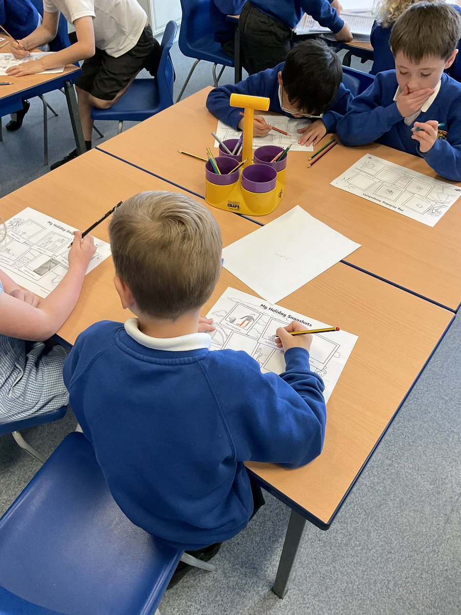 StPPPrimaryY2's tweet photo. Today we started our new history topic, Holidays. We are so excited to invite a grandparent in to talk about holidays in the past, and how they compare to holidays today. We ended the lesson by remembering our own favourite holiday. #summerisuponus #summer #year2historians https://t.co/lAeC7pbzn6