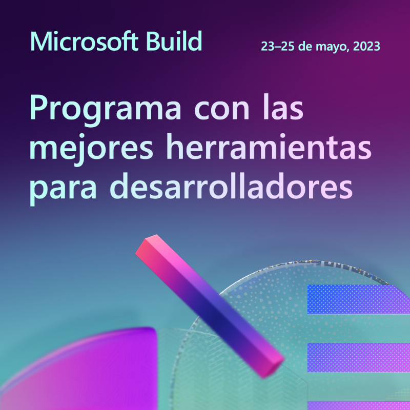 MicrosoftLatam's tweet photo. Microsoft Build es un evento creado para y por desarrolladores. Aquí, los expertos técnicos de vanguardia y la comunidad se reúnen para aprender sobre innovación, compartir ideas y obtener habilidades para construir el futuro. Súmate a nosotros en #MSBuild