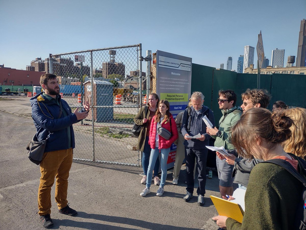 Gowanus is going global! We were glad to host urban design students from <a href="/univienna/">Universität Wien</a>, touring the area to highlight our equity-driven plan that paved the way for 8,500 new homes (3,000 income-restricted), new open space, stormwater infrastructure, &amp; more. nyc.gov/gowanus