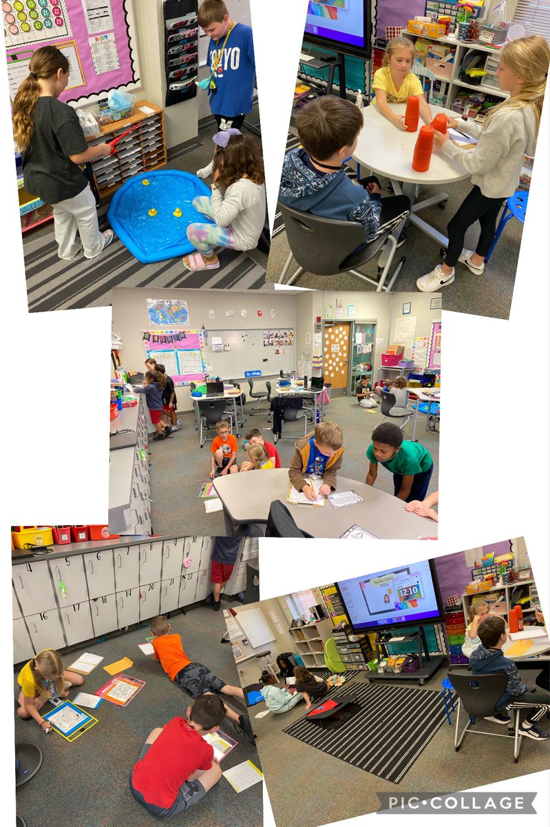 Ss playing “minute to win it”review games.
