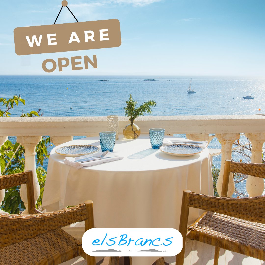 WE ARE BACK!
Today starts a new season on our beautiful terrace with this breathtaking sea views!
We hope to see you soon. 
🍴🍷
#elsbrancs #aroses #incostabrava