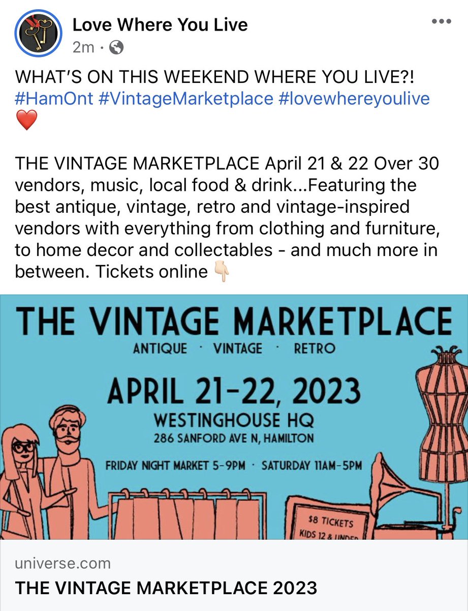 LWYLRealEstate's tweet photo. What’s on this weekend where you live?! #HamOnt #lovewhereyoulive❤️ https://t.co/OQArlzI8d6 https://t.co/65e3LMmJt8