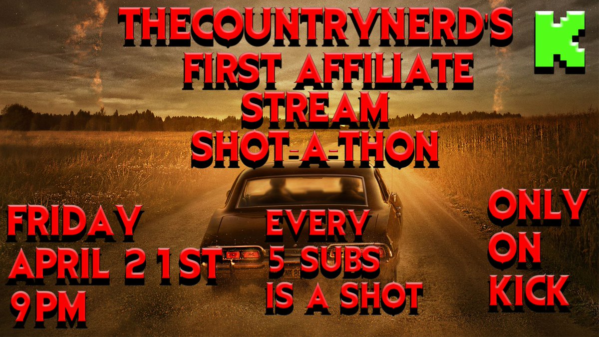 RealCountryNerd's tweet photo. Can't believe we did it first affiliate stream tonight  https://t.co/cyCFPNLqpf

#streaming
#livestreaming 
#KickStreamer https://t.co/9yUf7a3Mfc