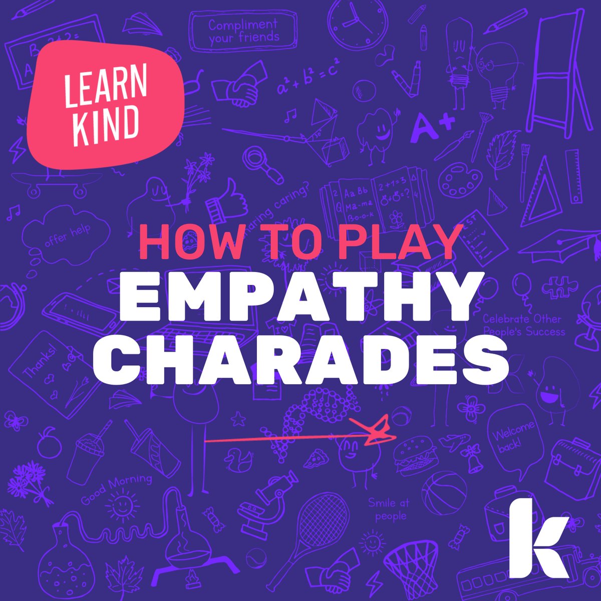 kindness_org's tweet photo. Have you ever played #empathy charades? 🤗  This #NationalKindergartenDay, let's all take a nap, eat some snacks &amp; learn to be better humans. 💙

We love that empathy can be learned &amp; offer actives like this one in our #LearnKind curriculum to help shape younger students... https://t.co/cDRzyyO5bq