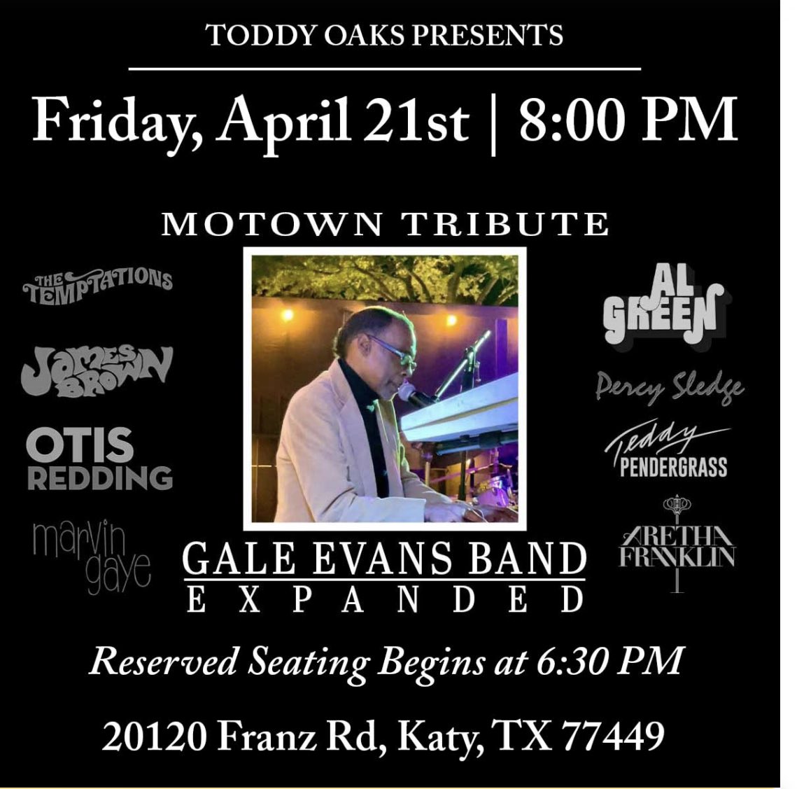 Katy Magazine, Katy TX on Twitter "KATY CONCERT TONIGHT (Soul & Motown