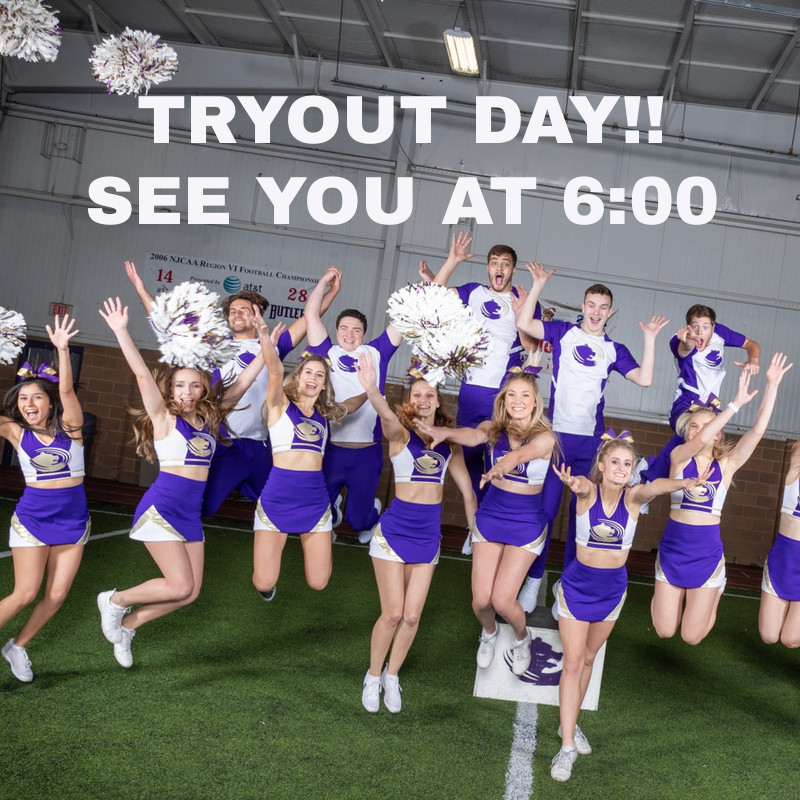 It's TRYOUT DAY!!  See you at 6:00, Champions Training Center on our Eldorado campus.  
#BucoNation #roargrizz #buco