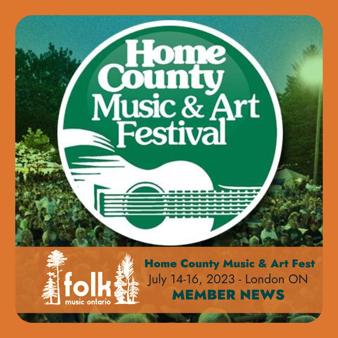 Folk Canada (@folkmusicon) on Twitter photo Home County Music & Art Festival
July 14-16, 2023 - London ON
homecounty.ca
Featuring FMO Members & 2022 Showcasers: <a href="/MiaKellyMusic/">Mia Kelly Music</a> @_aysanabee_ <a href="/thecamiliad/">Camille Intson</a> <a href="/MacQueensMusic/">The MacQueens</a> <a href="/maggieswake/">Maggie’s Wake</a> <a href="/ThePairsMusic/">The Pairs</a> <a href="/sultansofstring/">Sultans of String</a> & many more!
#fmo2023 <a href="/HomeCountyFest/">Home County</a> Home County Music & Art Festival
July 14-16, 2023 - London ON
homecounty.ca
Featuring FMO Members & 2022 Showcasers: <a href="/MiaKellyMusic/">Mia Kelly Music</a> @_aysanabee_ <a href="/thecamiliad/">Camille Intson</a> <a href="/MacQueensMusic/">The MacQueens</a> <a href="/maggieswake/">Maggie’s Wake</a> <a href="/ThePairsMusic/">The Pairs</a> <a href="/sultansofstring/">Sultans of String</a> & many more!
#fmo2023 <a href="/HomeCountyFest/">Home County</a>