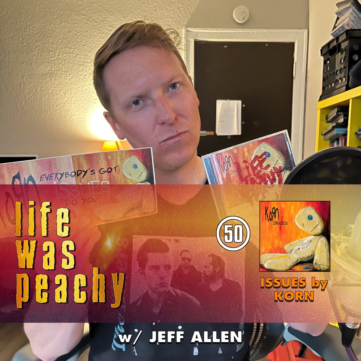 lifewaspeachy's tweet photo. “[Korn] are the Fugazi of Nu Metal."

Life Was Peachy featuring @TYTEJEFF (@dopewalkersound, The Plastic Constellations, Tyte Jeff) discussing #Issues by #korn is out now wherever you get podcasts.

#numetal #jonathandavis #munky #head #fieldy #davidsilveria #fallingawayfromme https://t.co/s343eQ1QG9
