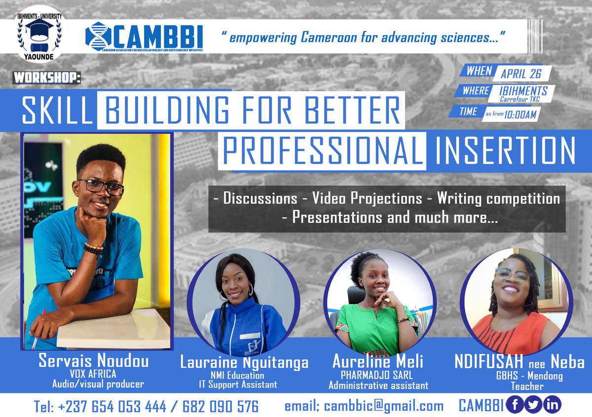 cambbic's tweet photo. Although very young, @ServaisNoudou has been able to set himself as one of the future references for the professions of communication. He has a lot more to share with us. https://t.co/kj8TJzM5o6