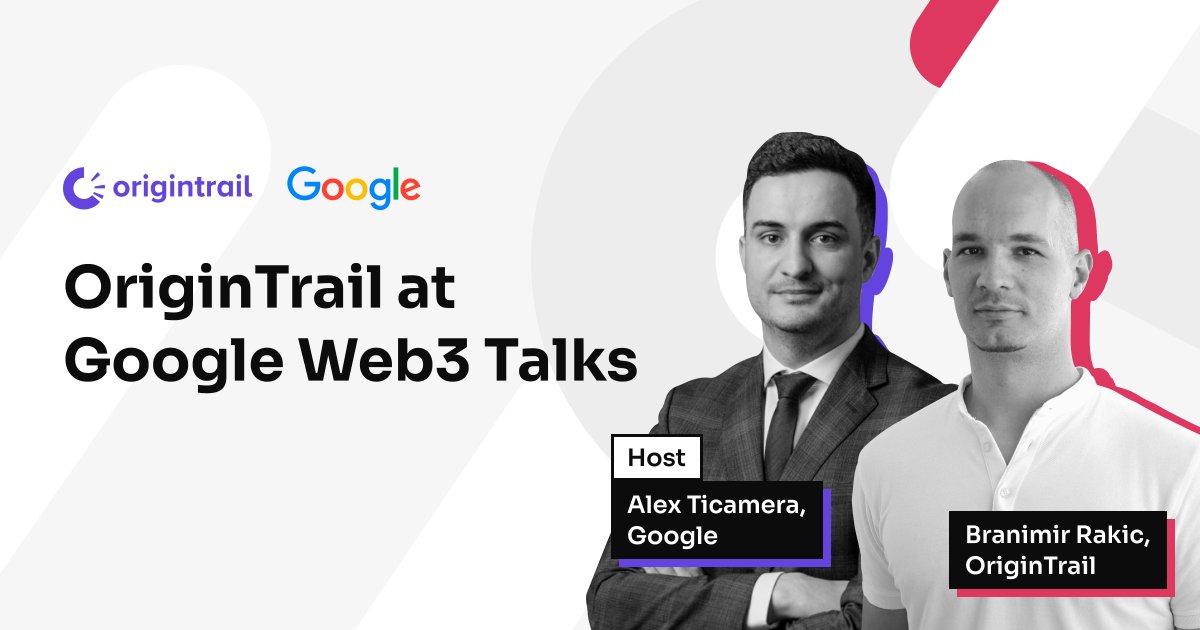 origin_trail's tweet image. How to decentralize #AI just like #Bitcoin decentralized finance?
Listen to @BranaRakic discussing the way @origin_trail ensures information provenance & discoverability of AI-ready Knowledge Assets at @Google #Web3 Talks!
#PodcastAndChill 📹
👉bit.ly/OriginTrail-Go…👈