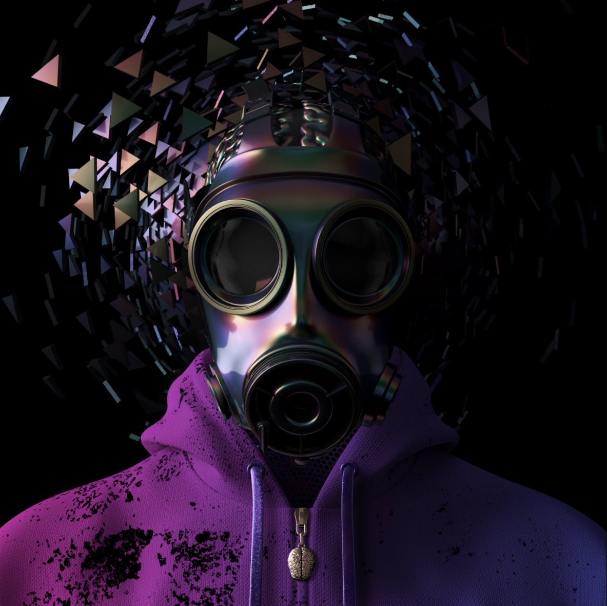 GM ☕️ 
I told ya’ll when I had all the pieces together, the greatest masked 🧠 would be born!!  Bring on the hate. 😂 Ty <a href="/virginfty/">MJ 🏴‍☠️</a> for the pieces and Ty <a href="/zyrrhos/">Zyrrhos</a> for the hate against a masked 🧠! 🤝 🔥🔥
Psychedelics Anonymous
New Dawn