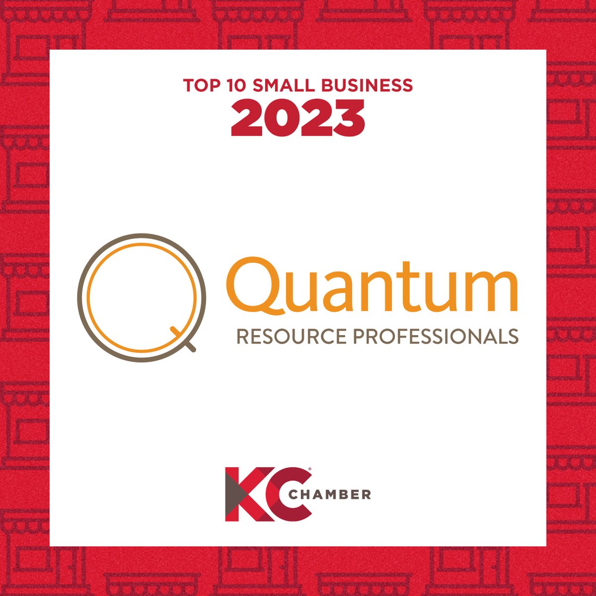kcchamber's tweet photo. Let's do this! Our first Top 10 Small Business is @Quantum_Pros. Congratulations! #CelebrateSmallBiz https://t.co/FwxvPmcXBf