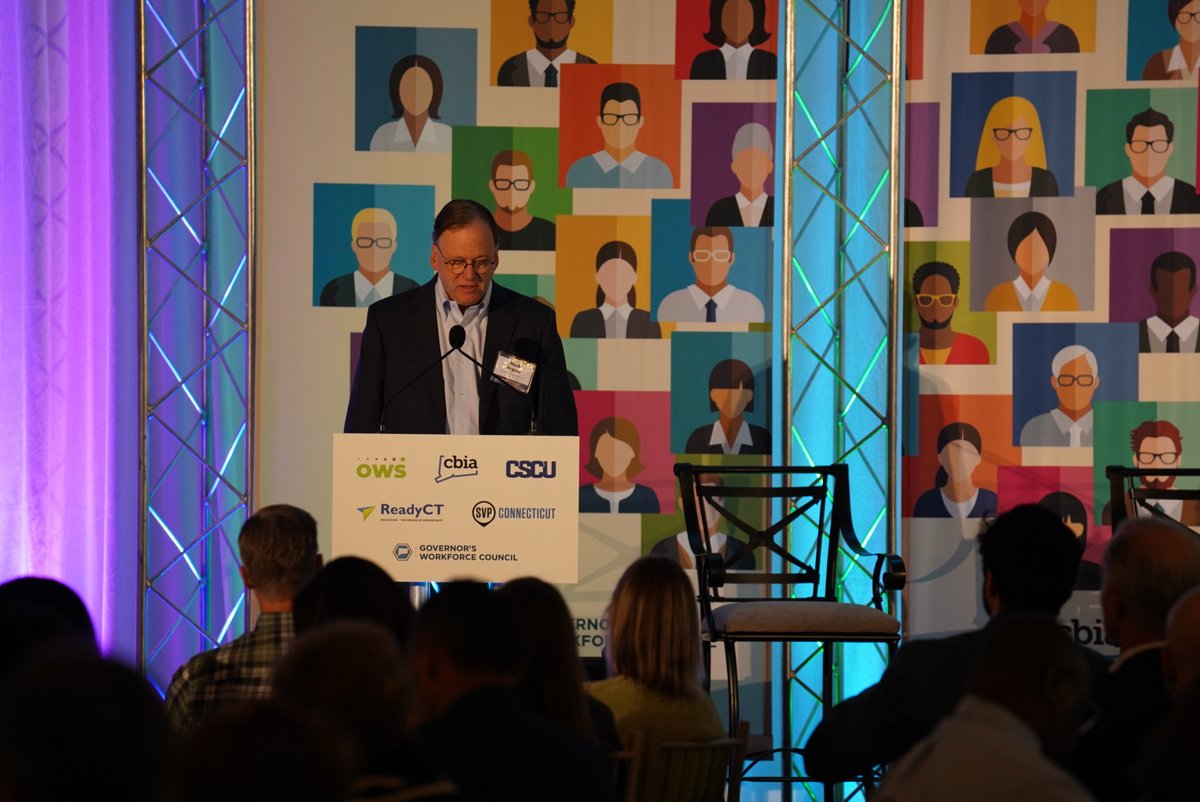.<a href="/SVPConnecticut/">Social Venture Partners Connecticut</a>'s Mark Argosh tells crowd that "opening our eyes to the skilled talent that is all around us yet remains unseen and underutilized. If we can unite around that vision, I believe we can move closer to realizing inclusive economic growth." #workforce #transformCT