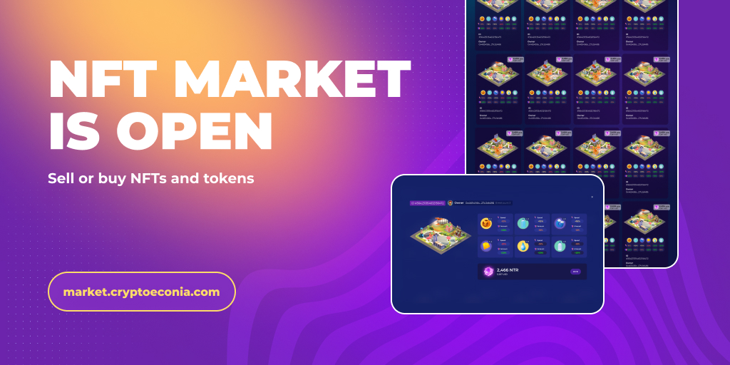 Crypto Econia: P2E NFT game tweet media