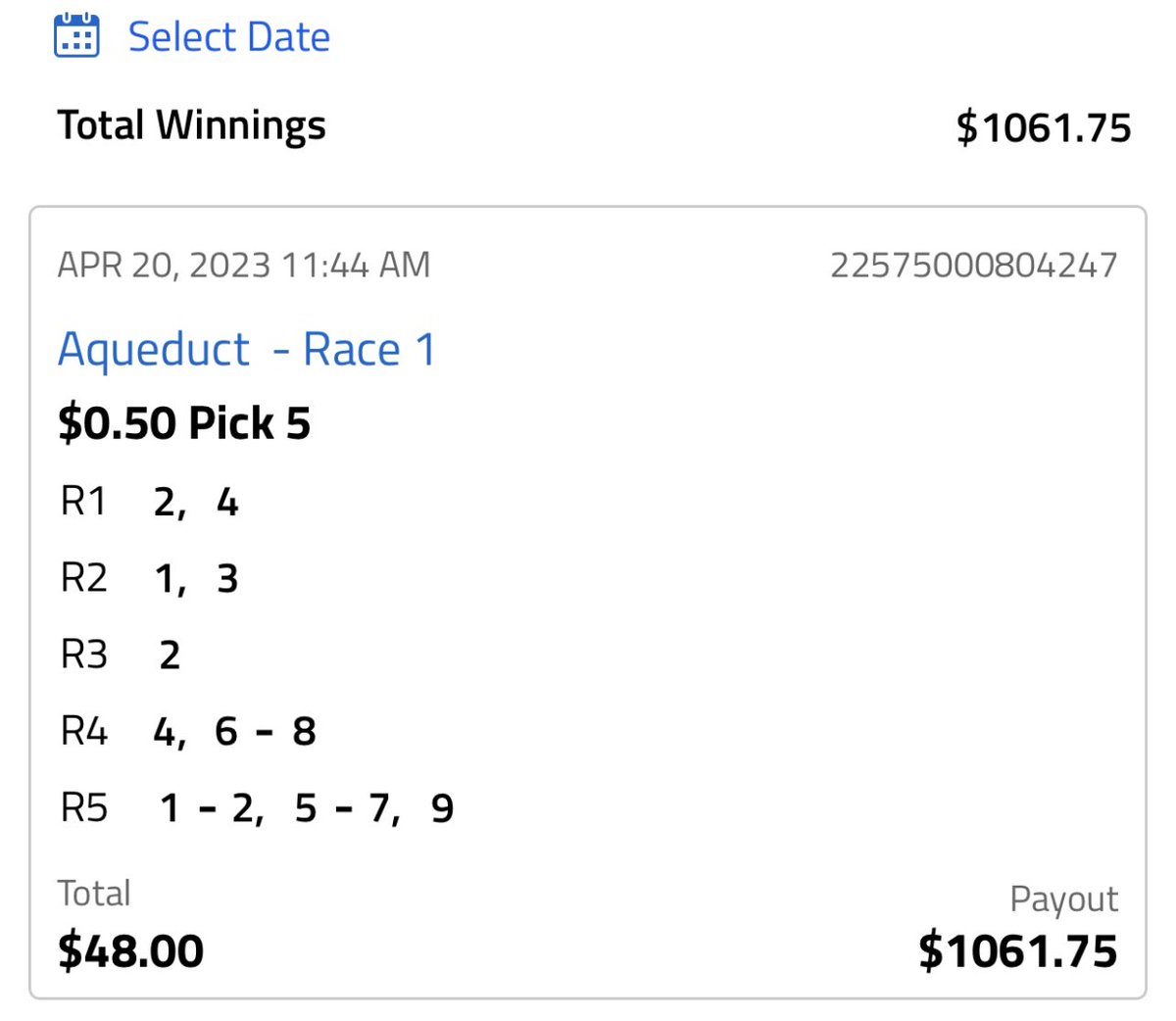 SlickRick1227's tweet photo. #SmallTicket #MediumTicket or #BigTicket we have a great beat on the Pick5โs, Hence the name, https://t.co/i6v9zPnIkb
#LOVEWHATWEDO๐๐ผ๐๐ผ https://t.co/t8aduq5xrL