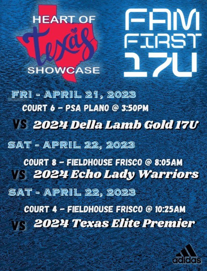 adrianab3015's tweet photo. Come watch us play, Heart of Texas!
@FAMfirstGBB @FAMFirstSA 
#2 / PG / 5’5” / 2024 https://t.co/zbEdWooz8q