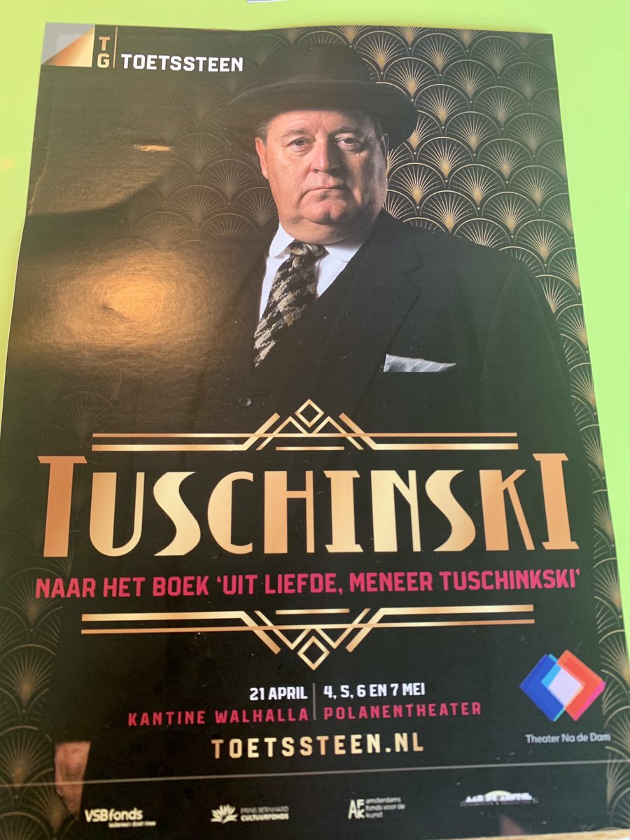 aartgaag's tweet image. Dit is geweldig , ontroerend , waanzinnig goed gespeeld ⁦@Toetssteen⁩ 
Een absolute must go , maar het doet ook enorm pijn .
En wat een verhaal , leven, werk en vernietiging van #Tuschinski
