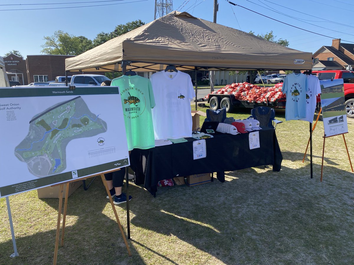 warmouthsandsgc's tweet photo. Merch stand opening at 10!! Limited supply! #warmouthsands #vidaliagolf #golfisback #vidaliaonionfestival https://t.co/8BIUUyhKAP