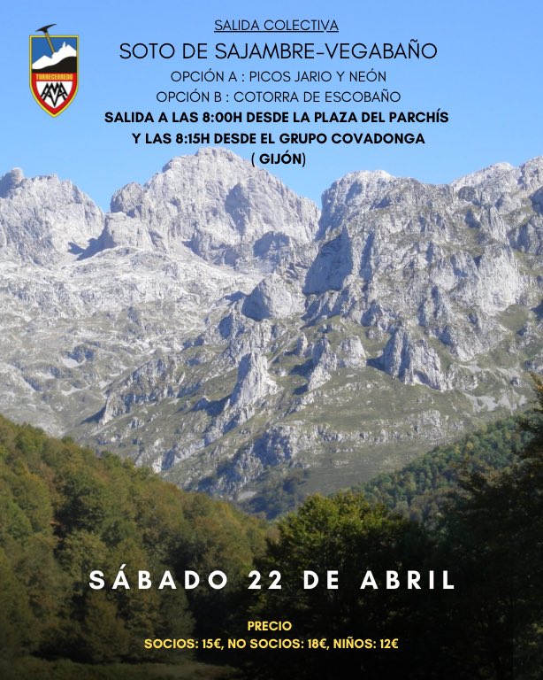 Sábado 22 de abril 🚶‍♀️⛰️

Excursión al pico JARIO ⛰️

Opciones para todos los niveles . 

 Plazas libres ✅ 

Info y reservas : 

📩 DM 
ama.torrecerredo@gmail.com 
📲684640510

#montañismo #rutasdemontaña #asturiasparaisonatural #asturias #picojario #amatorrecerredo