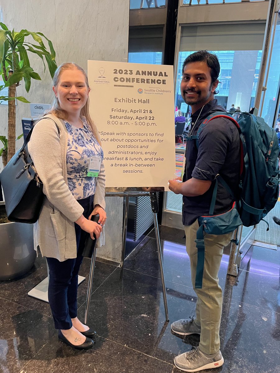 Postdoctoral Association UMN (@postdocsumn) on Twitter photo #NPA2023AC is underway! UMN reps <a href="/CourtneyAMatson/">Courtney Matson</a> and <a href="/footloose_nil/">Nilanjan Chatterjee</a> are ready for some terrific sessions and networking with other postdocs and admins who are passionate about supporting postdocs and their research! #NPA2023AC is underway! UMN reps <a href="/CourtneyAMatson/">Courtney Matson</a> and <a href="/footloose_nil/">Nilanjan Chatterjee</a> are ready for some terrific sessions and networking with other postdocs and admins who are passionate about supporting postdocs and their research!