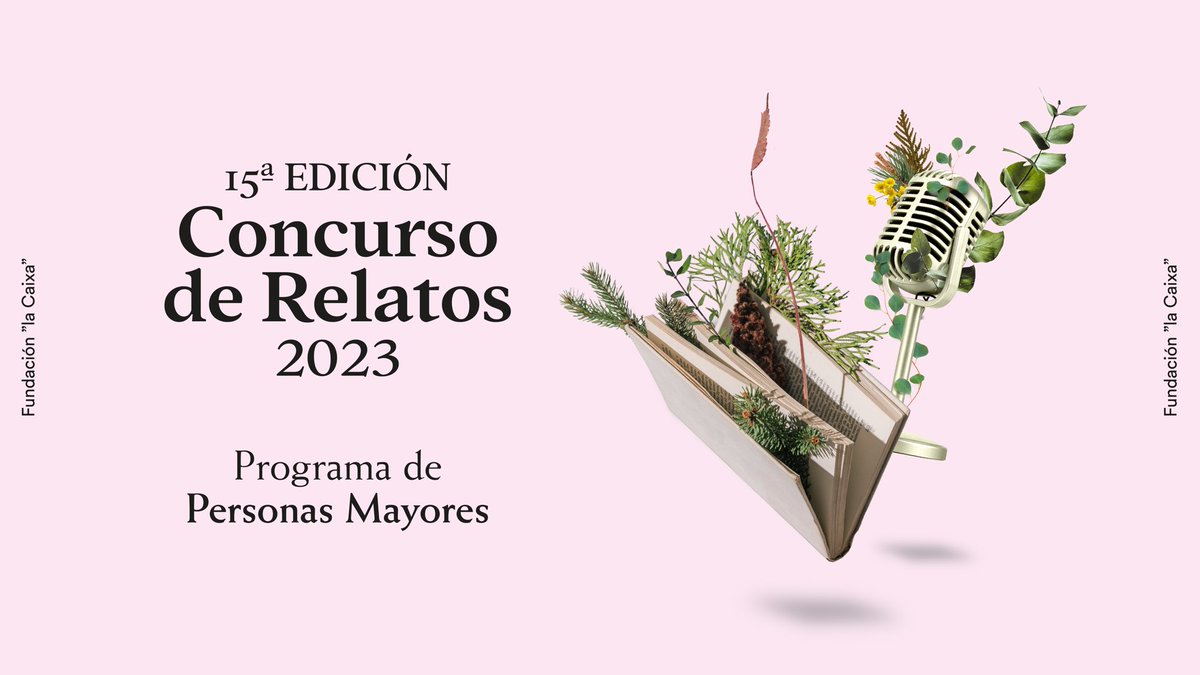 FundlaCaixa's tweet photo. Celebramos la semana del libro lanzando la 15ª Edición del Concurso de Relatos escritos por personas mayores. Una iniciativa en colaboración con @rne para fomentar la lectura y la creatividad. 
¡Inscripciones hasta el 23/07!

#FundaciónlaCaixa #PersonasMayores #DiaMundialLibro https://t.co/IlMTffXdWZ