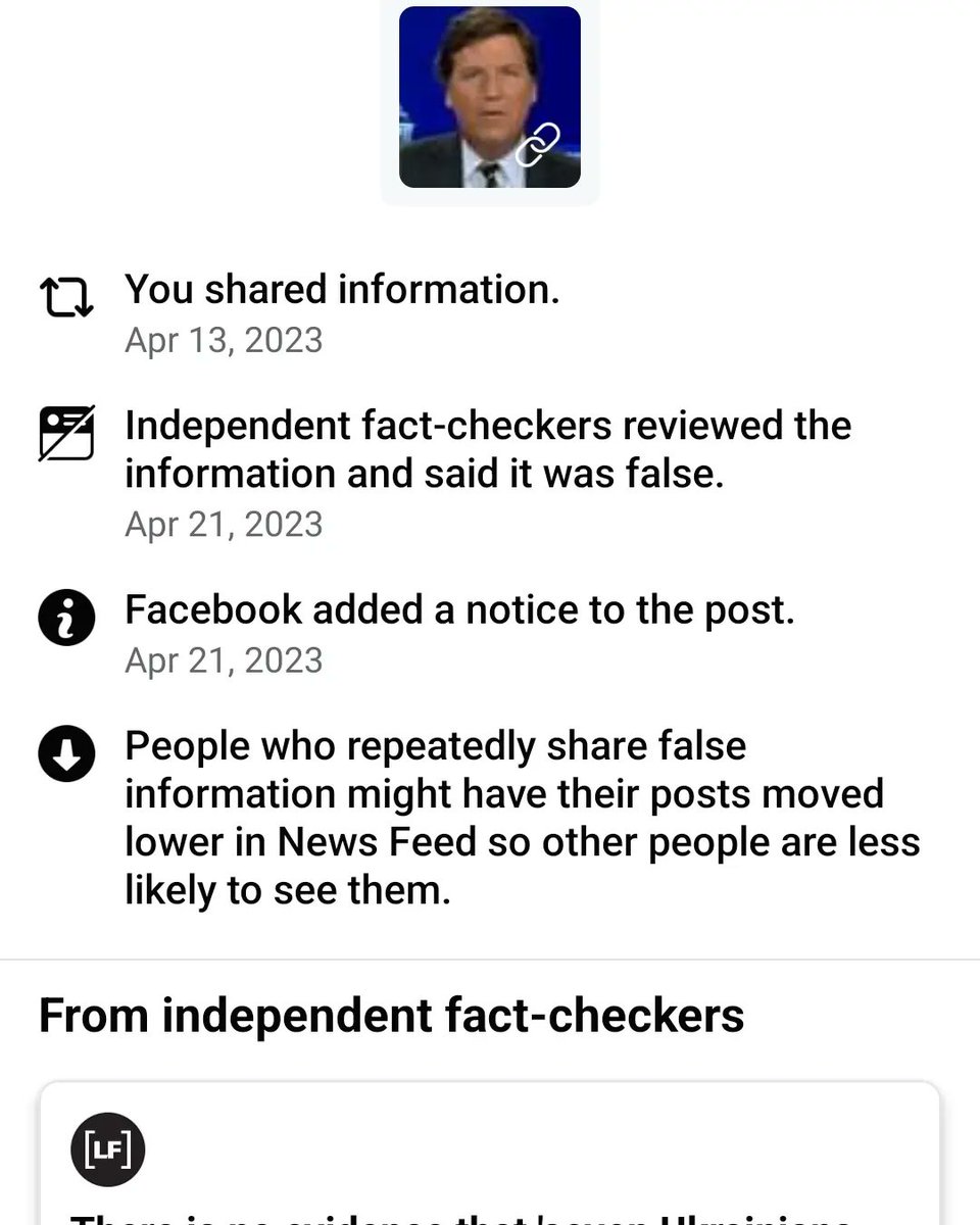 ericlarshanson's tweet photo. More manipulation by the #FakeFactCheck, "debunking" by same method the #FBI used to censor #HuntersNotebook, originally scrubbed "#RuSsiAnDiSiNfo" and subsequently acknowledged as real after the lie was used to overturn a reelection. #FashBook #MetaCuck #SocialMediaTaliBAN https://t.co/weOGwXZlDR