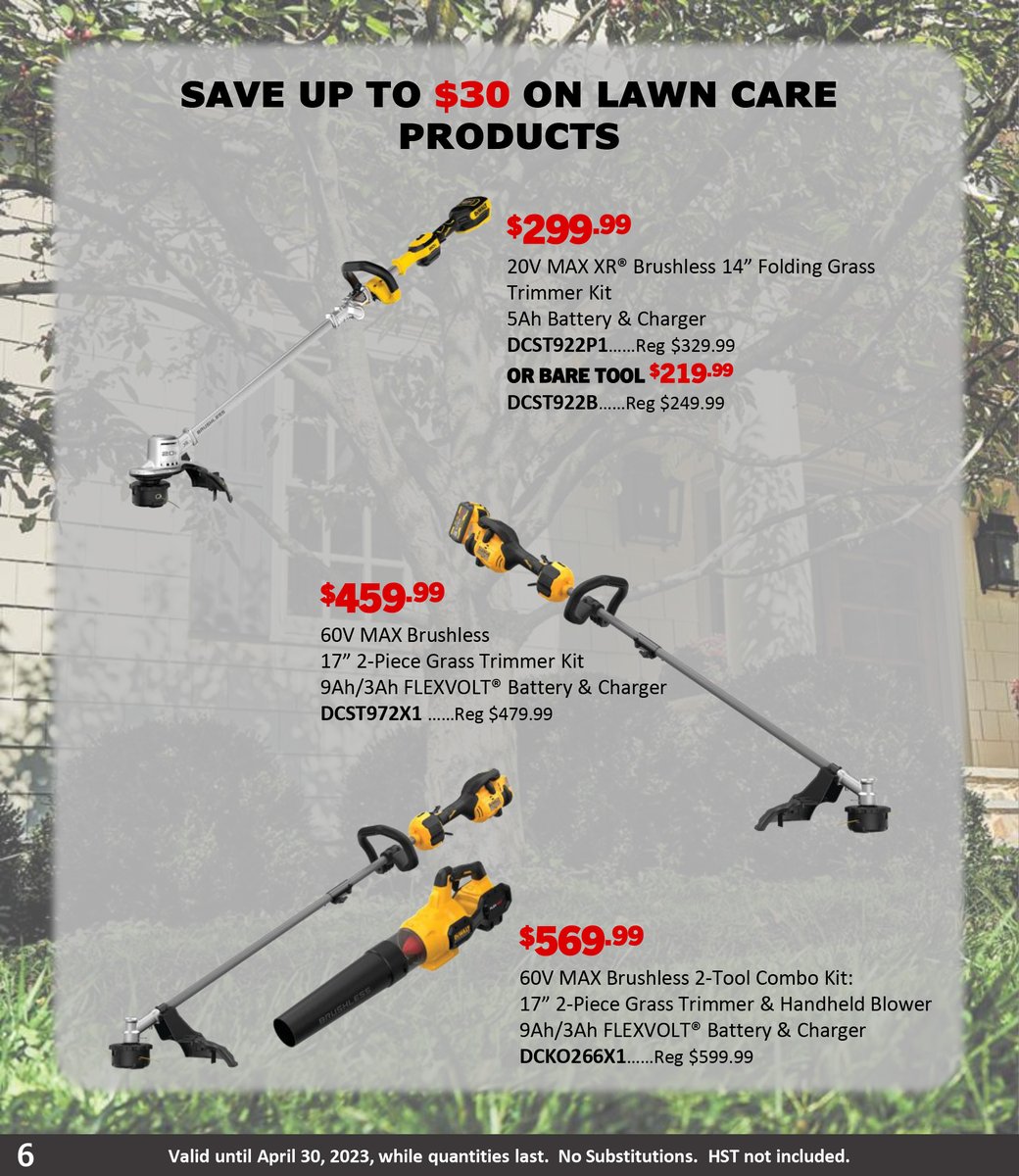 NLDistributors's tweet image. Make every project a success with DeWalt tools. Visit us during our April Tools Sale and stock up for all your DIY projects!

View our full flyer at: nldistributors.ca

📍 6-8 Mullaly Street, St. John’s
📲 (709) 726-5300

#DeWalt #AprilTools #DIY #HomeImprovement