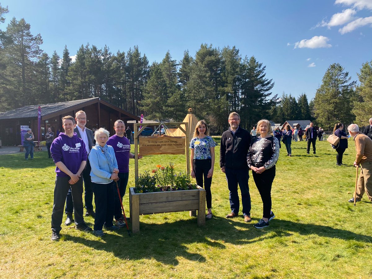 Fantastic to see the opening of @alzscot Outdoor Dementia Resource Centre at Badaguish in the #Cairngorms #NationalPark as part of @cairngormsnews led @HeritageFundUK funded #Cairngorms2030 programme. Amazing facility in an amazing park led by amazing people!