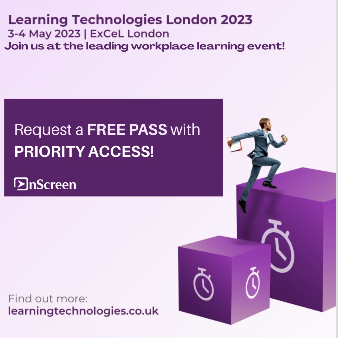 OnScreen____'s tweet image. The countdown has begun! Contact us now and request a FREE PASS with Priority Access:
🔘Priority access to show through Fast Track registration desk
🔘Unlimited hot drinks on both days of event 
🔘Reserved priority seating
@LearnTechUK #digital #digitaltransformation #learning