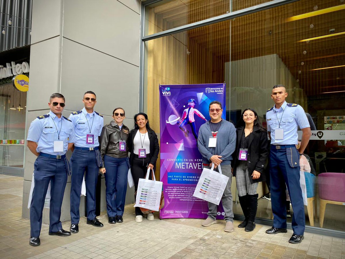 FuerzaAereaCol's tweet photo. La Escuela Militar de Aviación de su @FuerzaAereaCol, es una de las cinco Universidades de #Colombia seleccionadas para participar en el Primer Campamento de Realidad Extendida XR del Proyecto de Vivero Virtual de la @Uniandes.

▶️https://t.co/6GDnp9YGs8

#MiFuerzaAérea🇨🇴#EMAVI https://t.co/tauCAmfCR0