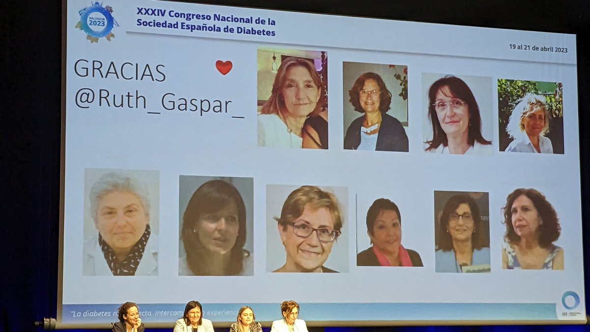 Las reflexiones para mejorar en la atención a la mujer con #diabetes. El homenaje de <a href="/Ruth_Gaspar_/">Ruth</a> a nuestros pilares educativos, nuestras #enfermeras educadoras y en especial a nuestra maestra Lourdes♥️ Emoción! Gracias!! <a href="/SEDiabetes/">SED Diabetes</a> #SEDiab2023 #diabetesp