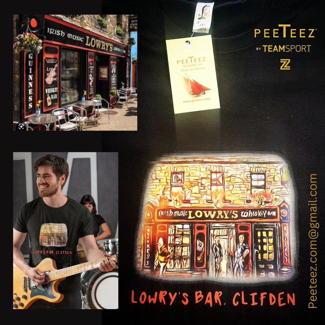 PeeTeez's tweet photo. Introducing Lowry's Bar, Clifden! 

"What can we get you?"
"A creamy Pint &amp; a Lowry's Bar Tee please!"

We're loving these new teez for Lowry's Bar. High quality Printing on cosy teez.

Thank you for choosing PeeTeez! 

#customisedtshirts #branding #merchandise #SMEs #Irishbars https://t.co/RSnKE9LPjR