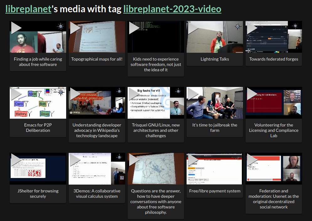 LibrePlanet 2023 videos are available at media.libreplanet.org/u/libreplanet/… #libre #free #software #videos #talks #event